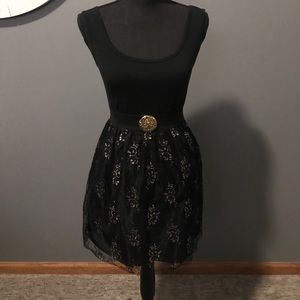 XHILARATION Black Cocktail Dress